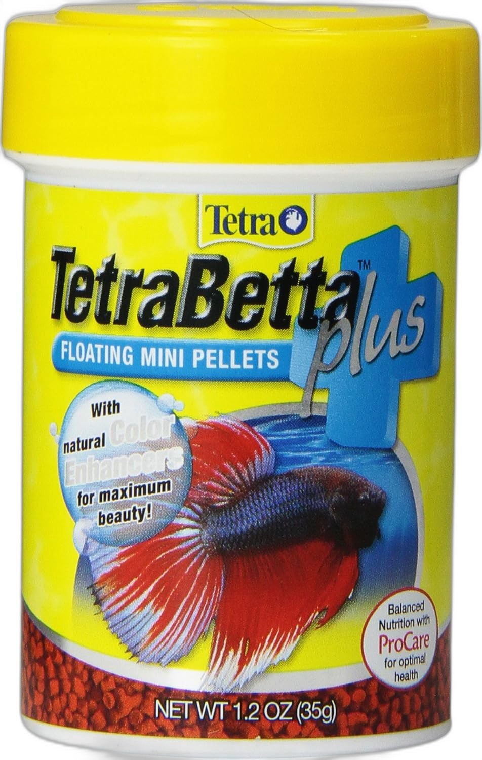TetraBetta PLUS Fish Food with Color Enhancers, 1.2 oz