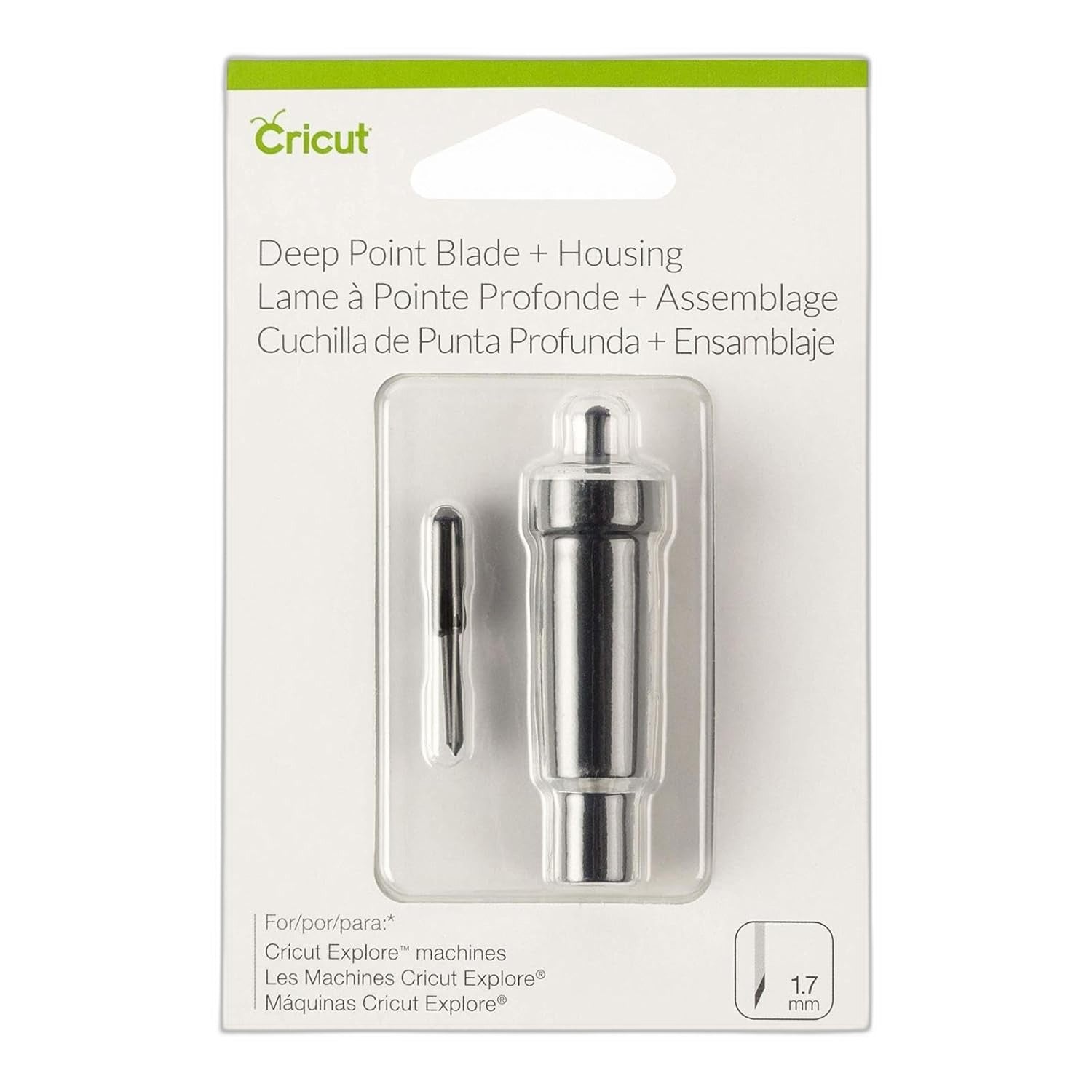 Cricut Deep-Point Blade + Housing, Effortlessly Cut 50+ Materials