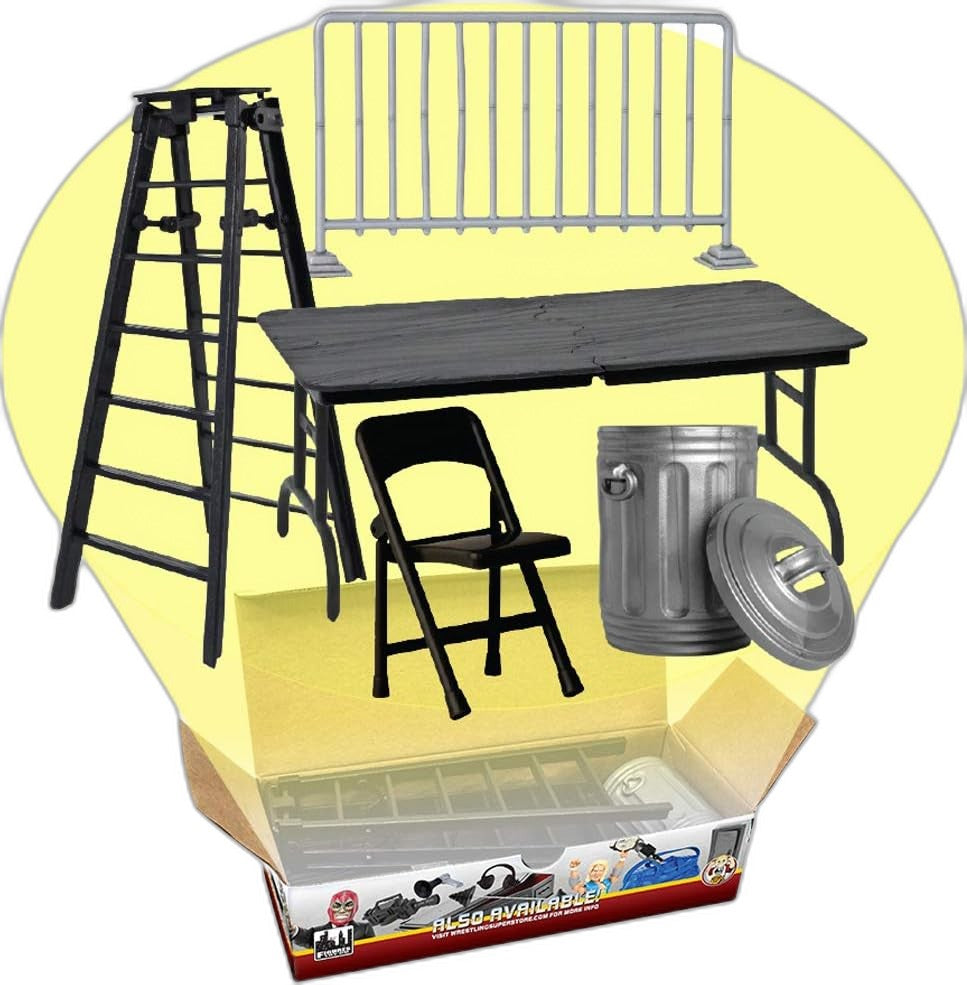 Wrestling Action Figures Accessories Set - 5 Essential Props
