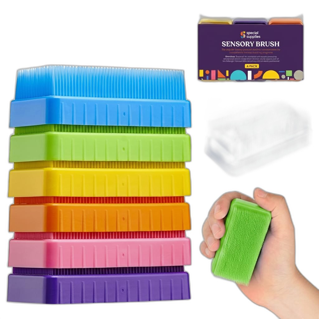 Sensory Brush for Deep Pressure Relief, Special Supplies 6-Pack