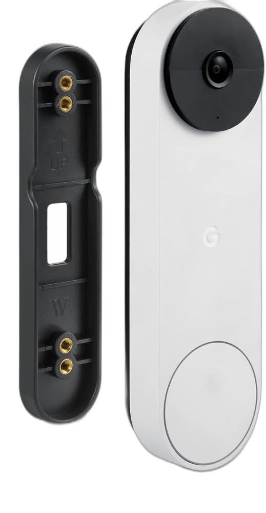 Wasserstein No-Drill Mount for Google Nest Doorbell, Easy Installation