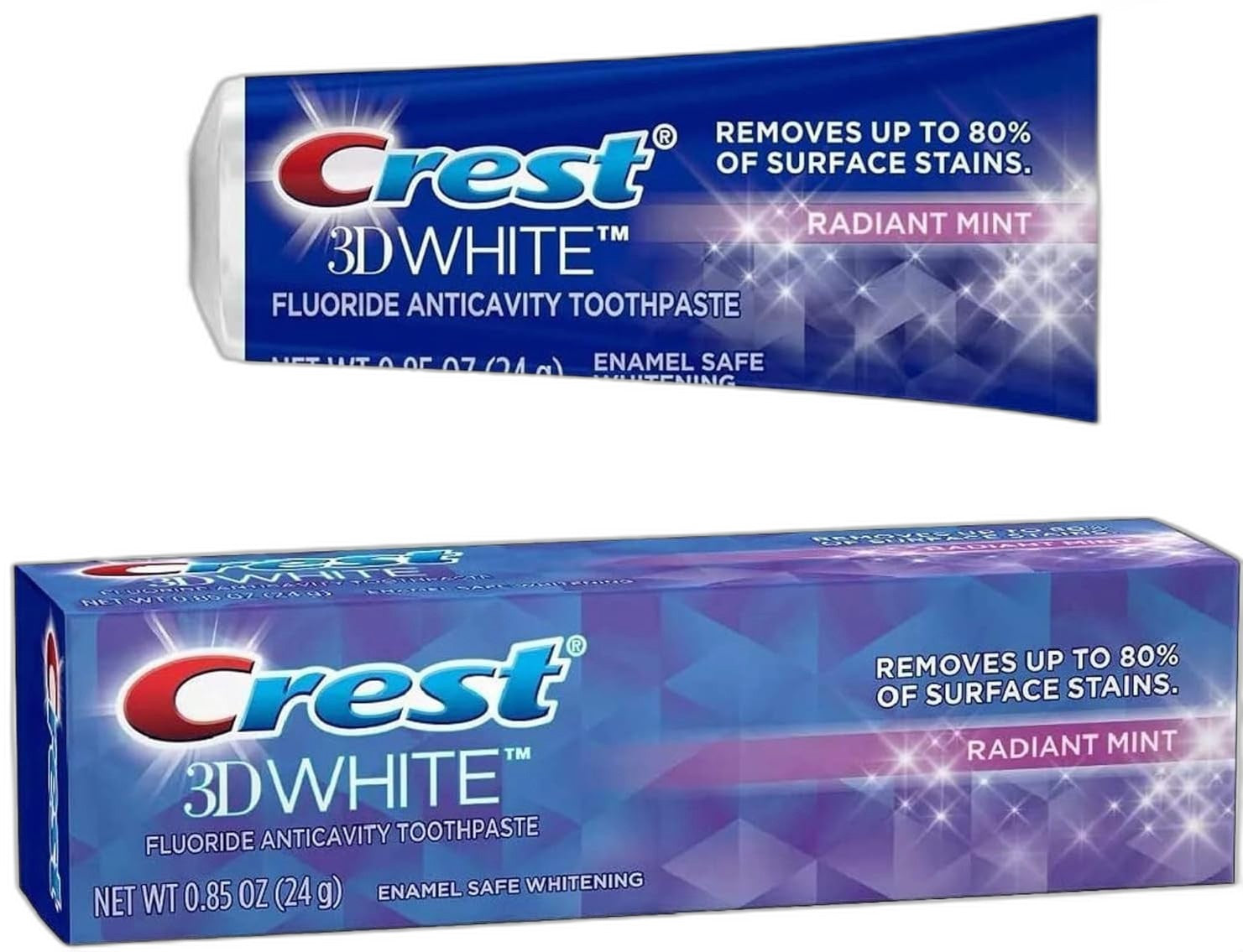 Crest 3D White Vivid Toothpaste - Whiten Teeth in 2 Weeks - 3 pk