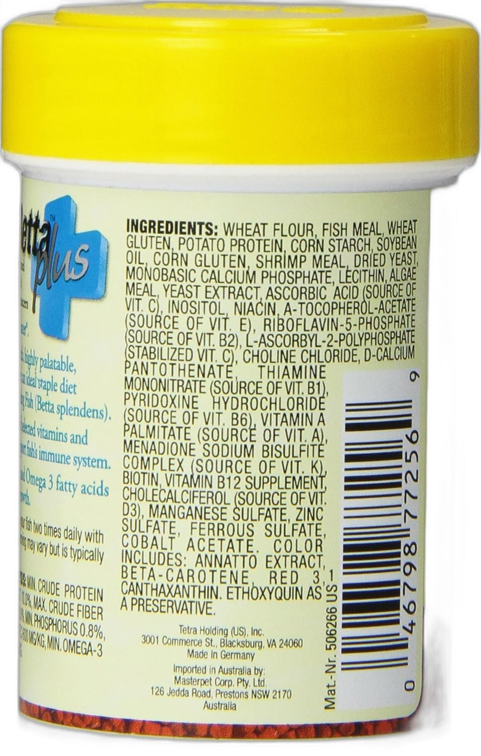 TetraBetta PLUS Fish Food with Color Enhancers, 1.2 oz - view 2