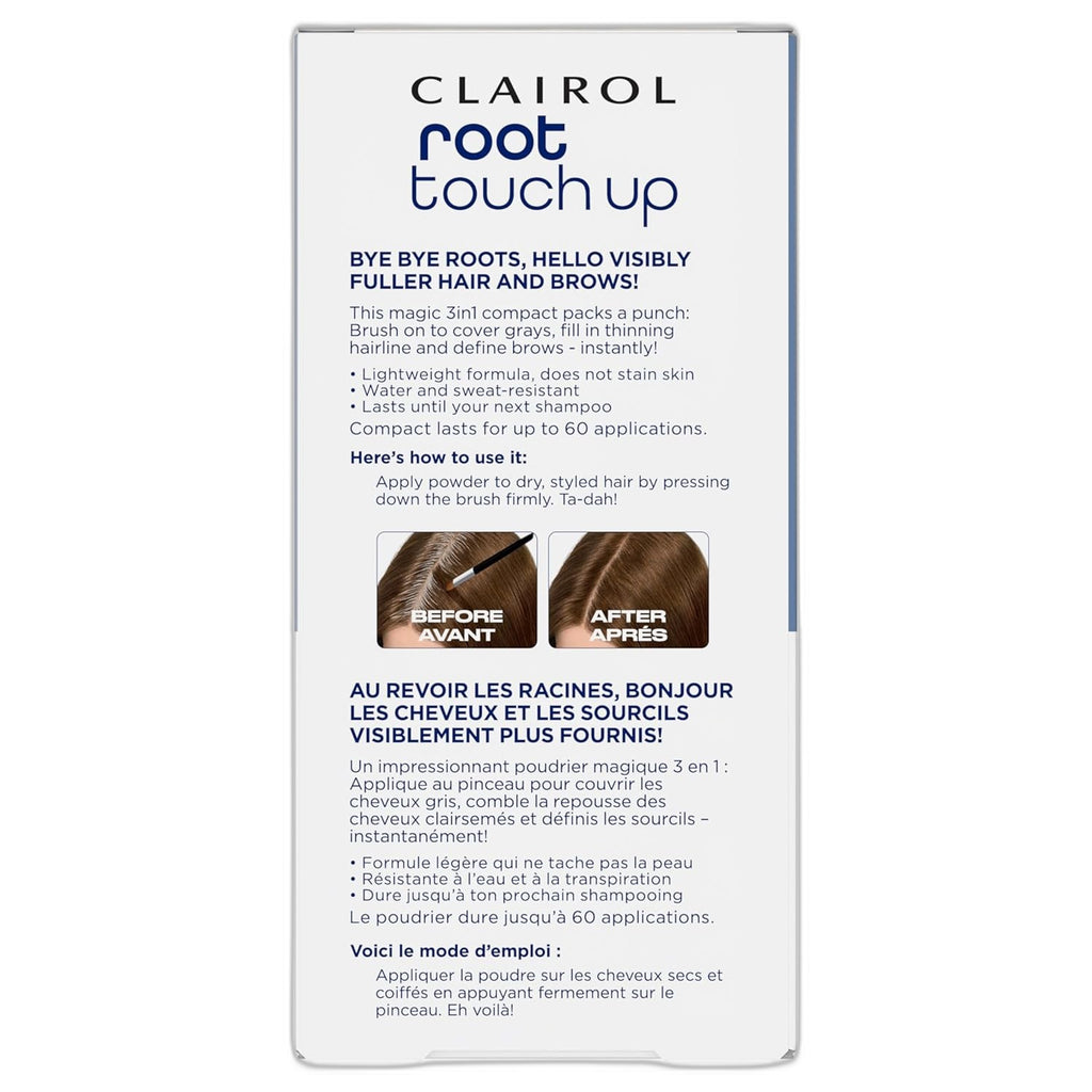 Clairol Root Touch-Up Powder - Instant Gray Coverage for Medium Brown Hair - view 2