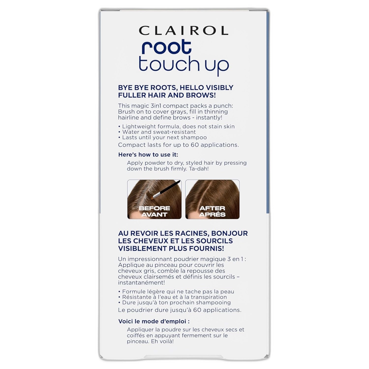 Clairol Root Touch-Up Powder - Instant Gray Coverage for Medium Brown Hair - view 2