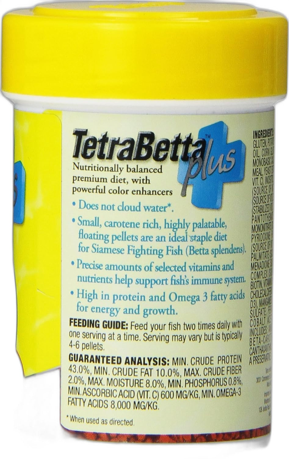 TetraBetta PLUS Fish Food with Color Enhancers, 1.2 oz - view 3