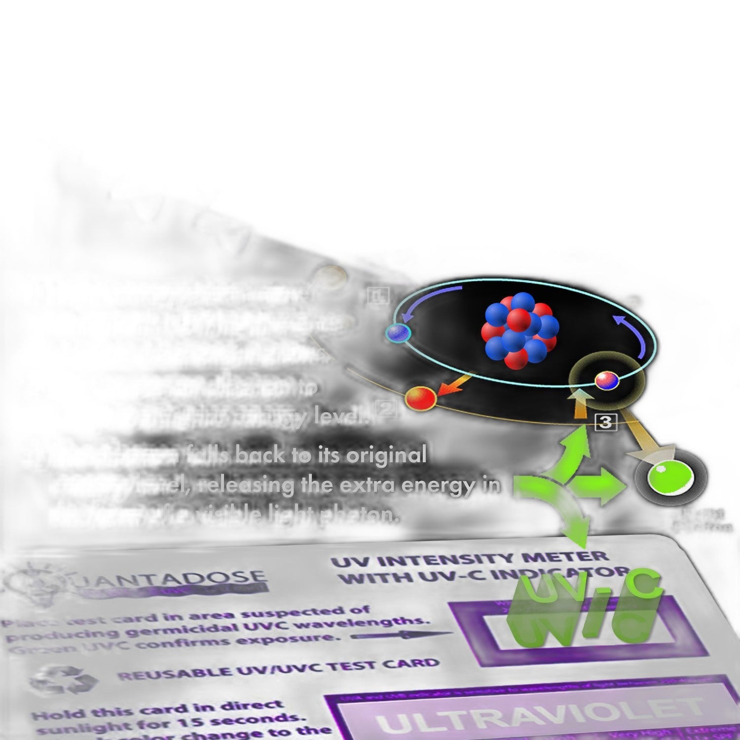 QuantaDose UVC Light Test Card – Accurate UV Intensity Testing - view 3