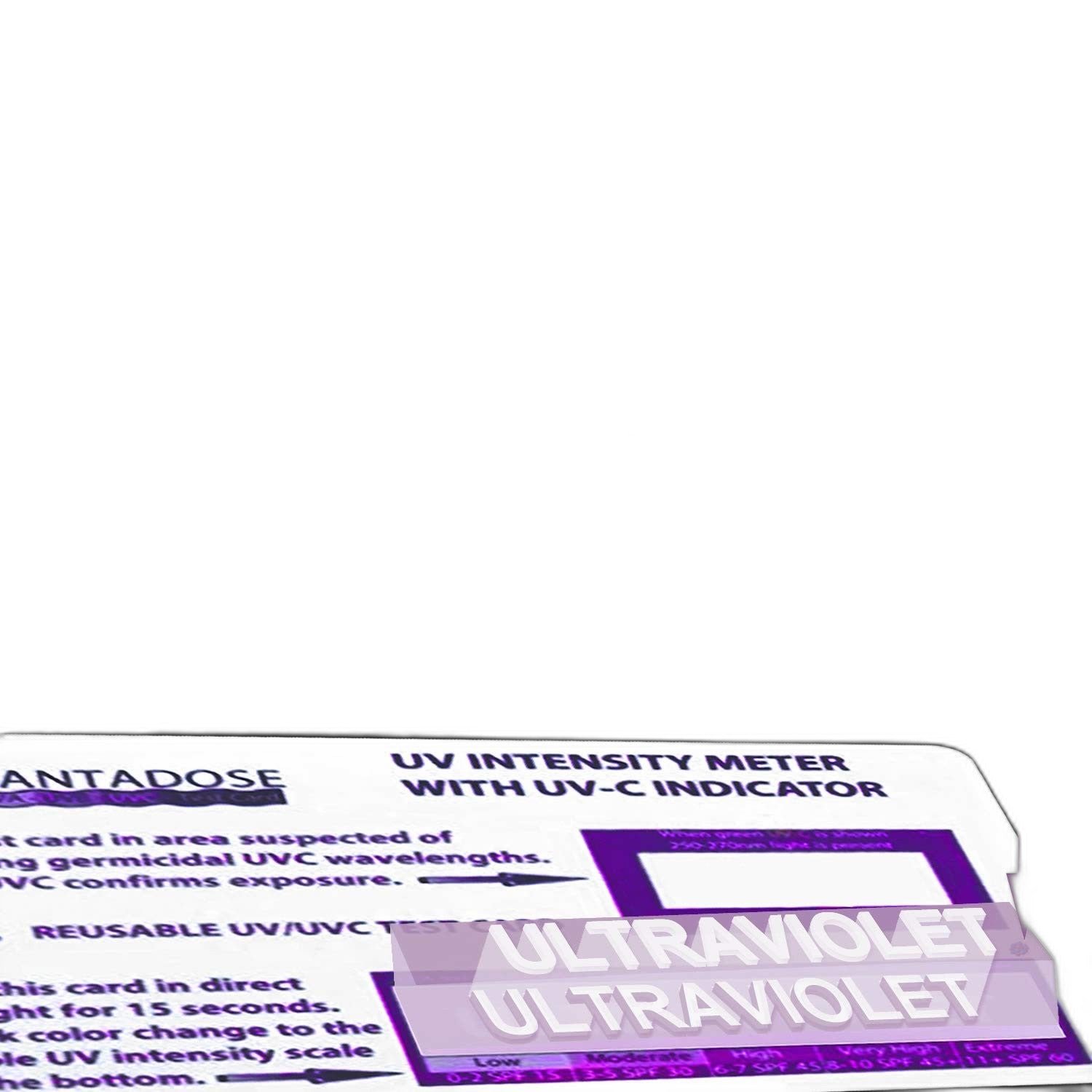 QuantaDose UVC Light Test Card – Accurate UV Intensity Testing - view 4