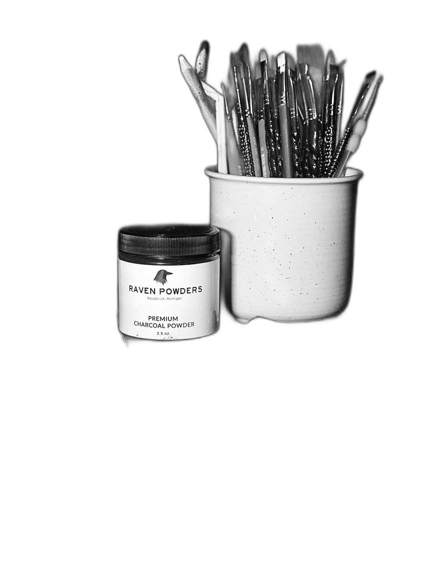 Raven Powders Charcoal Powder for Art - Create Depth & Texture - view 5
