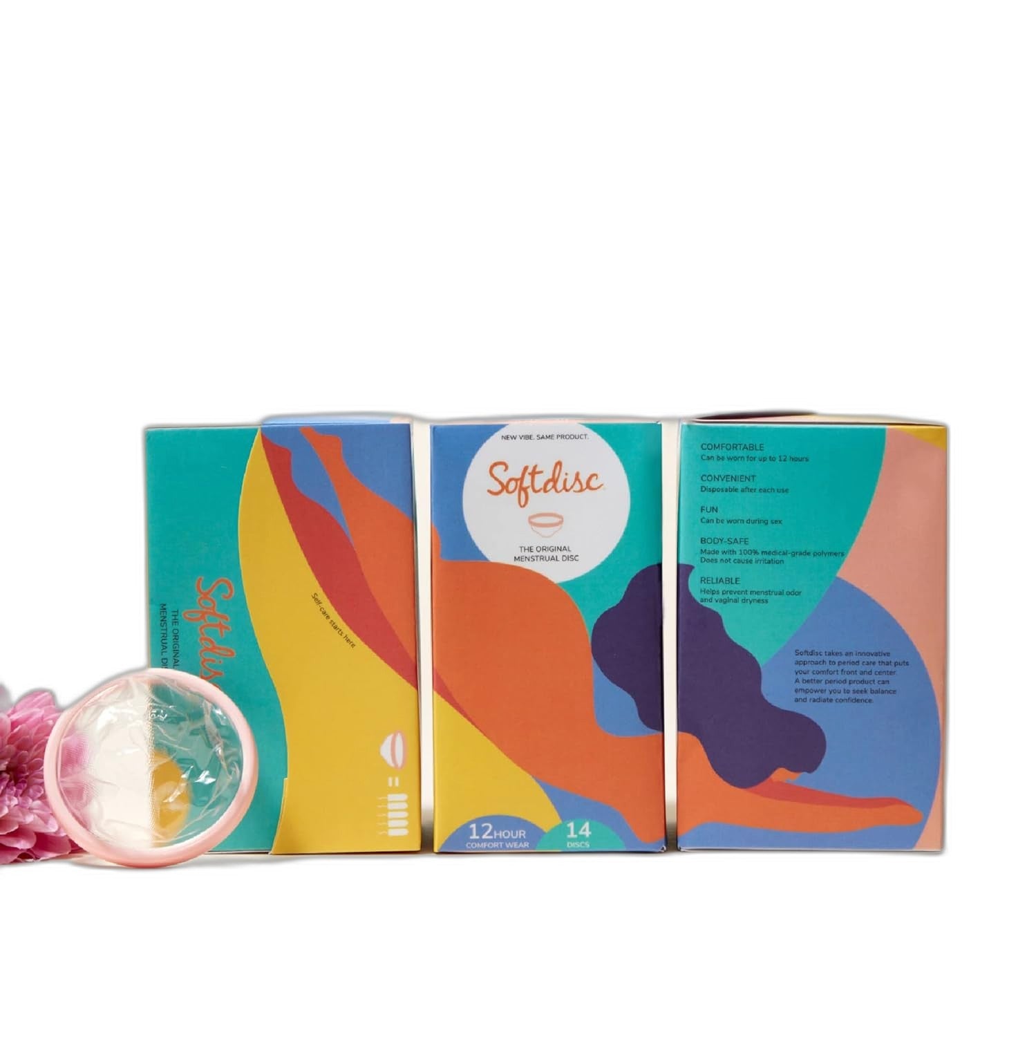 Softdisc Menstrual Discs | Comfortable, Leak-Free Protection, 14 Count - view 6