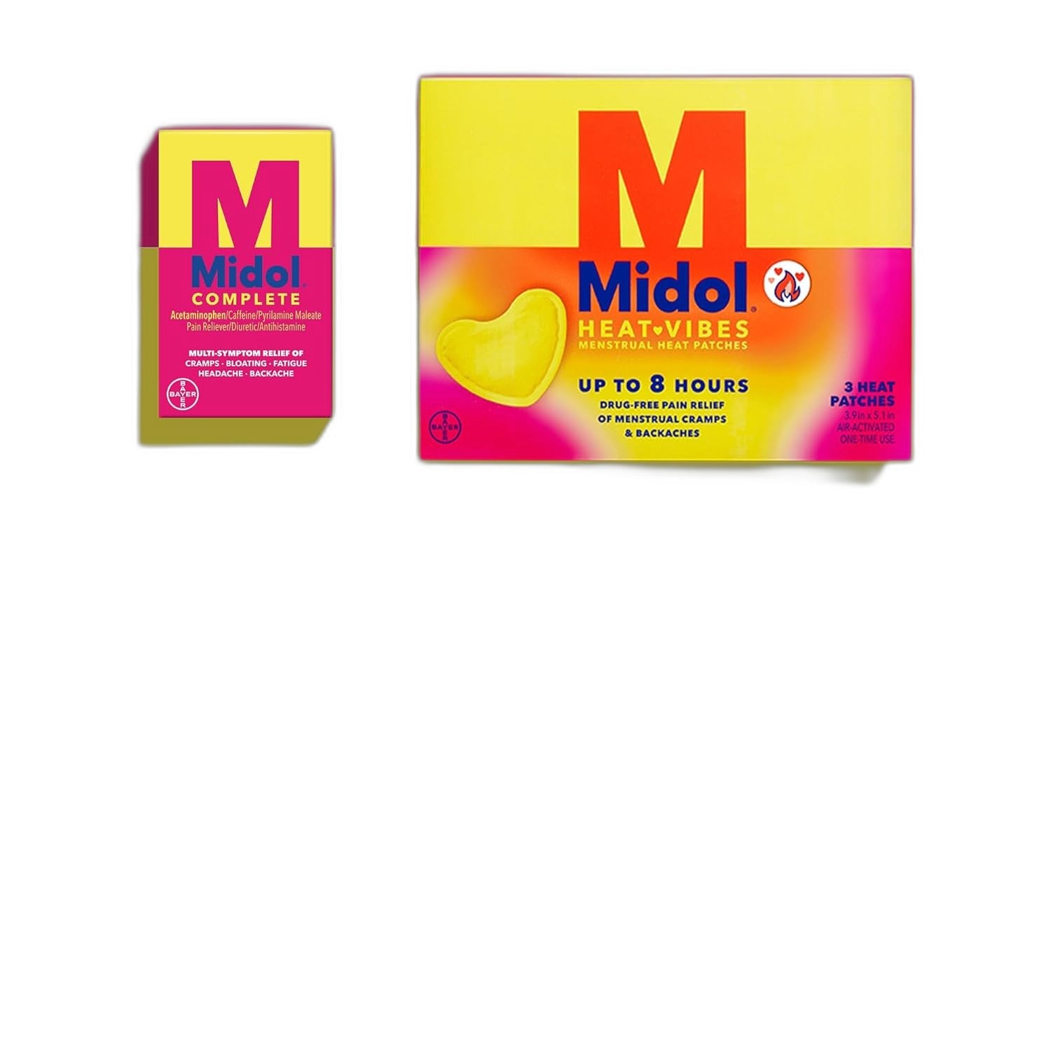 Midol Complete Menstrual Pain Relief Caplets for Cramps - 40 Count